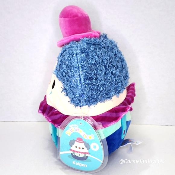 KAIGEN 🤡 FTM Blue & Pink Clown Original Squishmallow by Kelly Toy ☆ NWT ☆ - Picture 2 of 8